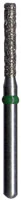 Midwest Multi-Use Diamond Bur FG #837KR-012F, Fine Grit, Long Cylinder Modified Flat End, 1.2 mm Diameter, 8.0 mm Length, Friction Grip, 5/Pkg