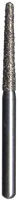 Midwest® #850/016 Super Coarse Multi-Use Diamond Bur, Taper Long Round End, Friction Grip Short Shank, 1.6 mm Diameter, 10.0 mm Length, 5/Pkg