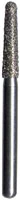 Midwest Diamond Bur FG 856-016F, Fine Grit, Round End Taper, Friction Grip, 1.6 mm Diameter, 8.0 mm Length, 5/Pk