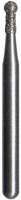 Midwest® Multi-Use Diamond Bur FG #802/010C, Coarse, Round Extended End, 1.0 mm Diameter, 2.9 mm Length, 5/Pkg