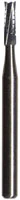 Midwest Operative Carbide Bur #557-L, FG, Straight Fissure, Flat End Crosscut, 6 Flutes, 1.0 mm Diameter, 4.9 mm Length, 100/Bag, 386291