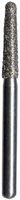 Midwest® #856/018 Super Coarse Multi-Use Diamond Bur, Taper Round End, Friction Grip Short Shank, 1.8 mm Diameter, 8.0 mm Length, 5/Pkg