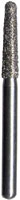 Midwest Multi-Use Diamond Burs, FG, Round End Taper, #856-012C, 1.2 mm Diameter, 8.0 mm Length, Coarse, Green Ring, 5/Pk