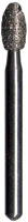 Midwest® #379/023 Extra Fine Multi-Use Diamond Esthetic Trimming Egg FG, 2.3 mm Diameter, 4.3 mm Length, 5/Pkg