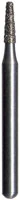 Midwest Multi-Use Diamond Bur FG 669D-009M, Medium Grit, Flat End Taper, 0.9 mm Diameter, 3.0 mm Length, Friction Grip, 5/Pk