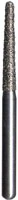 Midwest® Multi-Use Diamond Bur FG, Coarse, Taper Long Round End, #850-014C, 1.4 mm Diameter, 10.0 mm Length, 5/Pkg, 471174