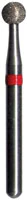 Midwest® Multi-Use Diamond Bur FG #801-029C, Coarse, Round, Friction Grip, 2.9 mm Diameter, 2.9 mm Length, 5/Pkg, 471024