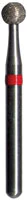 Midwest Multi-Use Diamond Bur 801-018SC, Super Coarse, Round, Friction Grip, 1.8 mm Diameter, 1.8 mm Length, 5/Pk, 471026