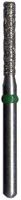 Midwest Multi-Use Diamond Bur #837KR-016C, Coarse Grit, Long Modified Flat End Cylinder, Friction Grip, 1.6 mm Diameter, 8.0 mm Length, 5/Pk
