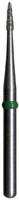 Midwest Multi-Use Diamond Bur, Fine Grit, Flame Shape, FG, #889-009F, 0.9 mm Diameter, 3.5 mm Length, 5/Pk