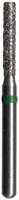 Midwest FG Diamond Bur #837-014C, Coarse Grit, Long Flat End Cylinder, Friction Grip, 1.4 mm Diameter, 8.0 mm Length, 5/Pk