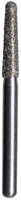 Midwest® #856/016 Super Coarse Multi-Use Diamond Bur, Taper Round End, Friction Grip Short Shank, 1.6 mm Diameter, 8.0 mm Length, 5/Pkg