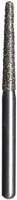 Midwest® Multi-Use Diamond Bur, FGSS, Taper Long Round End, Coarse, #850-014C, 1.4 mm Diameter, 10.0 mm Length, Green Ring, 5/Pkg
