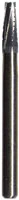 Midwest Operative Carbide Bur #701, FG, Tapered Fissure, Flat End, Crosscut, 6 Flutes, 1.2 mm Diameter, 3.7 mm Length, 100/Bag, 386233