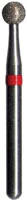 Midwest Multi-Use Diamond Bur, FG #801-029F, Fine Grit, Round, 2.9 mm Diameter, 2.9 mm Length, Friction Grip, 5/Pkg