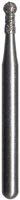 Midwest Multi-Use Diamond Bur FG #802-016M, Medium Grit, Round Extended End, 1.6 mm Diameter, 2.9 mm Length, Friction Grip, 5/Pkg
