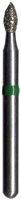 Midwest Multi-Use Diamond Bur FG 368-023F, Fine Grit, Football Shape, 5/Pack
