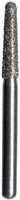 Midwest® #856/018 Medium Multi-Use Diamond Taper Round FG Bur, Friction Grip, 1.8 mm Diameter, 8.0 mm Length, 5/Pkg