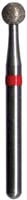 Midwest Multi-Use Diamond Bur, FG #801-023EF, Extra Fine Grit, Round Head, 2.3 mm Diameter, 2.3 mm Length, Friction Grip, 5/Pkg