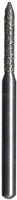 Midwest® #878/012 Medium Multi-Use Diamond Bur, Cylinder Modified Bevel End, Friction Grip Short Shank, 1.2 mm Diameter, 8.0 mm Length, 5/Pkg