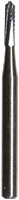 Midwest Operative Carbide Bur #1557, Straight Fissure Round End Crosscut, Friction Grip Short Shank, 1.0 mm Diameter, 3.7 mm Length, 10/Pkg, 389459