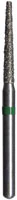 Midwest® #848/016 Super Coarse Multi-Use Diamond Bur, Taper Flat End, Long, Friction Grip, 1.6 mm Diameter, 10.0 mm Length, 5/Pkg