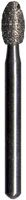 Midwest Multi-Use Diamond Bur FG 379-018SC, Super Coarse, Esthetic Trimming Egg, 1.8mm Diameter, 3.4mm Length, 5/Pk