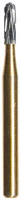 Midwest® #2157 Carbide Bur, FG Friction Grip, Straight Dome End Crosscut, 1.0 mm Diameter, 3.7 mm Length, 10/Pkg, 389563