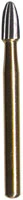 Midwest Trimming and Finishing Carbide Bur, FG, Egg 12-Blade, #7408, 2.3 mm Diameter, 3.6 mm Length, 10/Pkg, 389524