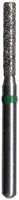 Midwest® Multi-Use Diamond Bur FG #837-014SC, Super Coarse, Cylinder Long Flat End, 1.4 mm Diameter, 8.0 mm Length, Friction Grip, 5/Pkg