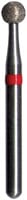 Midwest Multi-Use Diamond Bur FG 801-021M, Medium Grit, Round, 2.1 mm Diameter, 2.1 mm Length, Friction Grip, 5/Pkg, 471510