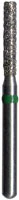 Midwest Multi-Use Diamond Bur FG 837-016C, Coarse Grit, Long Flat End Cylinder, 1.6 mm Diameter, 8.0 mm Length, Friction Grip, 5/Pk
