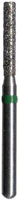 Midwest Multi-Use Diamond Bur FG #837-012M, Medium Grit, Long Cylinder Flat End, 1.2 mm Diameter, 8.0 mm Length, Friction Grip, 5/Pkg