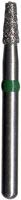 Midwest® Multi-Use Diamond Bur FG, Super Coarse, Taper Modified Flat End, #845KR, 2.5 mm Diameter, 4.0 mm Length, Friction Grip, 5/Pkg