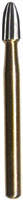 Midwest Trimming and Finishing Carbide Bur, FG, 12-Blade, Egg, 1.8 mm, #7406, 10/Pk, 389523