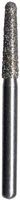 Midwest Multi-Use Diamond Bur FG #856/016 Ultra Coarse, Taper Round End, 1.6 mm Diameter, 8.0 mm Length, Friction Grip, 5/Pkg (2856-016UC)