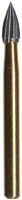 Midwest Trimming & Finishing Carbide Bur #7108, 12-Blade Flame, Friction Grip, 10/Pk