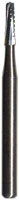 Midwest Operative Carbide Bur #699-L, FG, Tapered Fissure, Flat End, Crosscut, 6 Flutes, 0.9 mm Diameter, 4.9 mm Length, 100/Bag, 386248