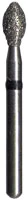 Midwest Diamond Bur FG KS4-024SC Super Coarse Multi-Use Football, Friction Grip, 2.4 mm Diameter, 4.3 mm Length, 5/Pk, 471439