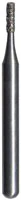 Midwest Multi-Use Diamond Bur FG 835-010M, Medium Grit, Flat End Cylinder, #557D, 1.0 mm Diameter, 4.0 mm Length, 5/Pk, 471495