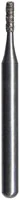 Midwest Multi-Use Diamond Bur FG #555D, Medium Grit, Cylinder Flat End, 0.8 mm Diameter, 3.0 mm Length, Friction Grip, 5/Pkg