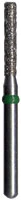 Midwest Multi-Use Diamond Bur 837KR-014C, Coarse Grit, Flat End Long Cylinder, Friction Grip, 5/Pk