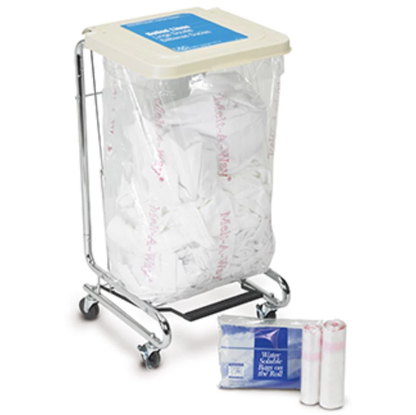 Medegen Water Soluble Laundry Bag, Clear, 40-45 Gallon, 36" x 38", 100/Case