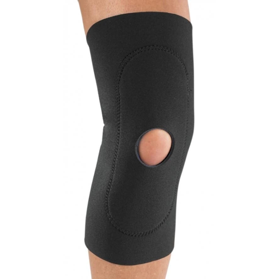 DJO Sport Sleeve Knee Support, Neoprene, Black, Size Small (15.5-18"), 13" Length