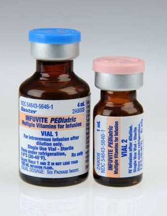 Infuvite Multi/Vitamin IV Pediatric SDV 100/Package, 01KT0J07PSETKFY04X1966QM31