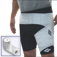 Mueller Sports Medicine Wrap Rodeo Hip/Groin Elastic Bandage Wrap, 4" x 14', 01KWC87QCZGSMHG8FPHE1ADCGX
