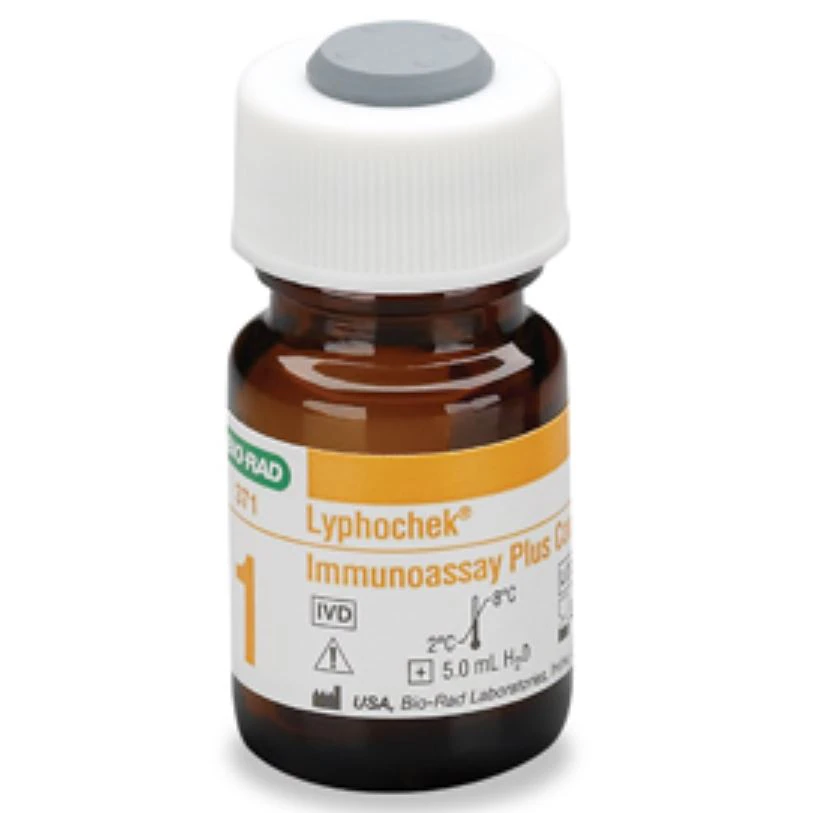 Lyphochek Immunoassay Plus Control Level 1, 12x5mL, Lyophilized, Serum Based, 12/Box