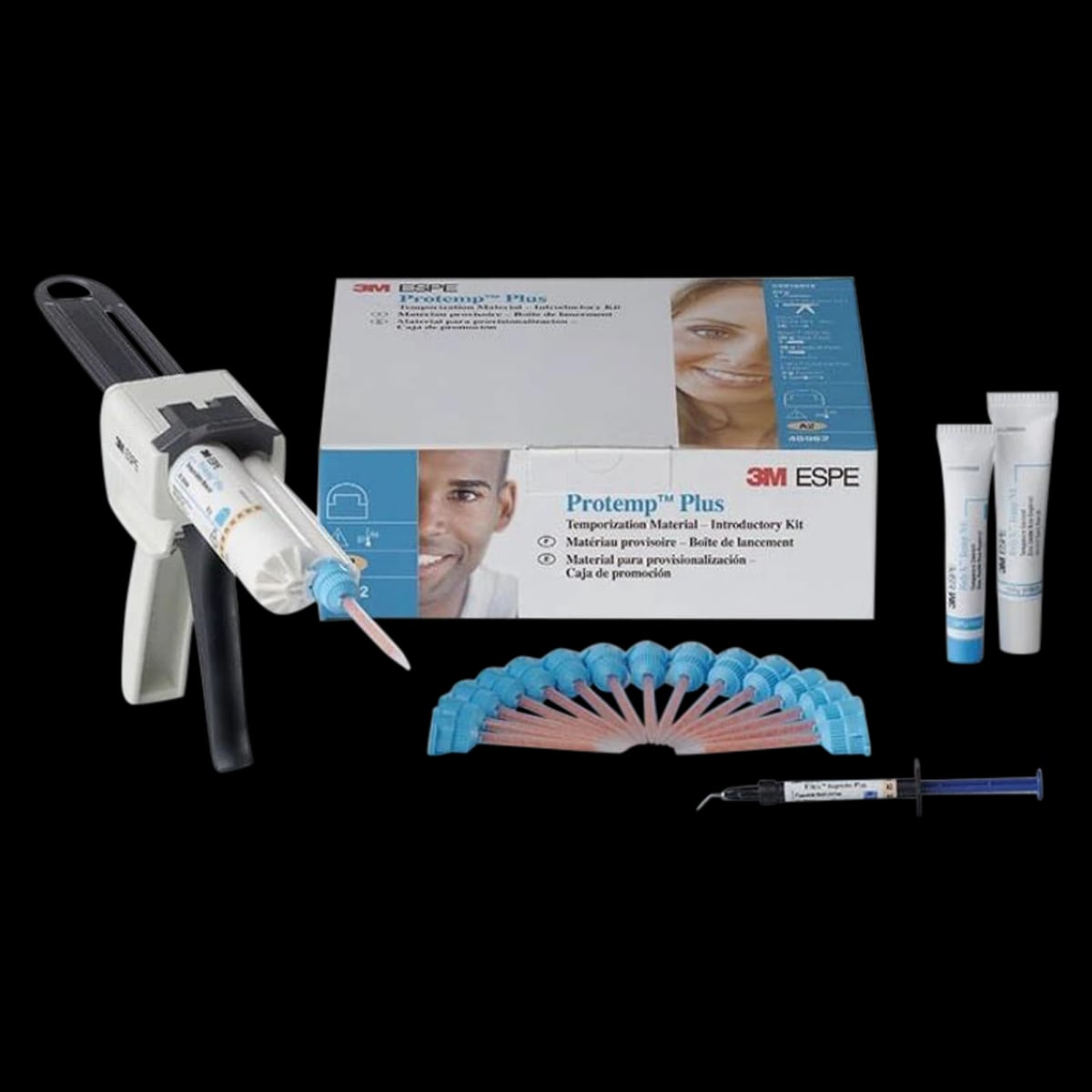 Solventum Protemp Plus Temporization Material Introductory Kit, Shade A2, 67 g (50 ml) Cartridge, 10:1 Automix, 46962