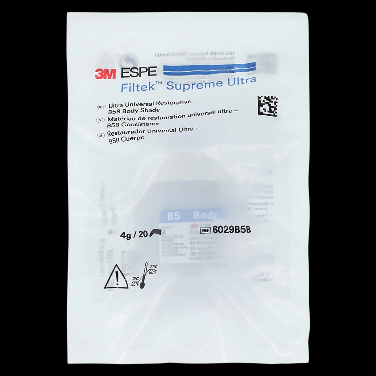 3M Filtek Supreme Ultra Universal Restorative Capsules, B5 Body Shade, 0.2 g, 20/Pk, 6029B5B
