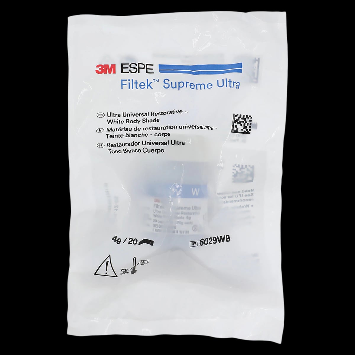 3M Filtek Supreme Ultra Universal Restorative, Capsule Refill, 0.2 g, White Body, 20/Pk, 6029WB